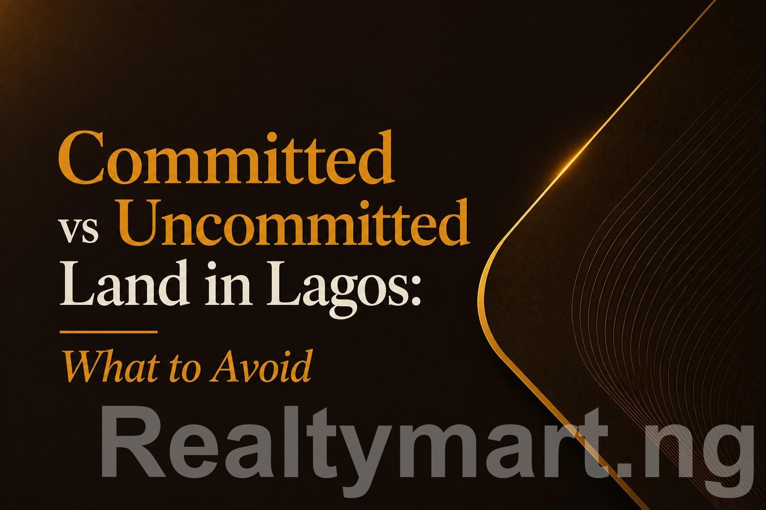 Committed vs Uncommitted Land in Lagos: What to Avoid